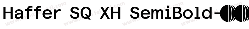 Haffer SQ XH SemiBold字体转换